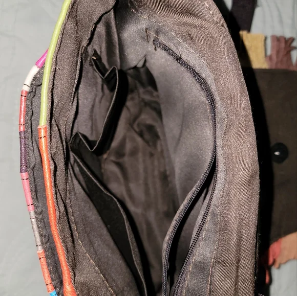 Patchwork purse with fringe - Picture 4 of 4